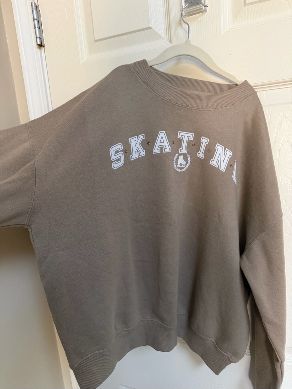 Crewneck Skating Sweatshirt in Taupe